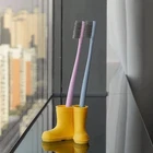 Silicone Toothbrush Organizer Rain Boot Toothbrush Storage Rack