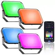 Nopoor LED Flood Light, RGB Color Changing Flood Lights Outdoor, Smart Low Vo...