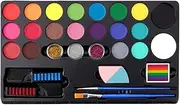 Body Paint Hand Drawing Body Art Washable Water based Paints Art Palette Children Color Painting for Music Festival Party