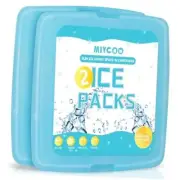 Ice Packs for Lunch Boxes & Lunch Bag - Quick Freeze Ice Pack 2 Pack-Blue