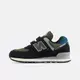 13代購 New Balance NB 574 黑綠白 中童鞋 休閒鞋 復古慢跑鞋 IU 李知恩 PV574KBG-W