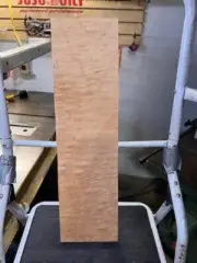 DENSE Quilted MapleTop Figured Billet .8"x 6"x 22”KD Big Leaf Billet Kiln