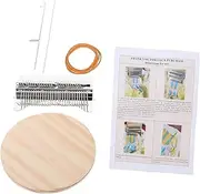 Gadpiparty 1Set Mini Wooden Weaving Machine Craft for Knitting Weaving Projects for Parent Activities Includes Yarn for Sweater Scarf Making