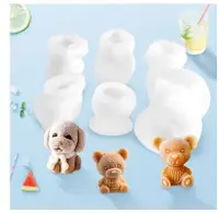 在飛比找松果購物優惠-網紅小狗冰塊矽膠模具冰模骷髏頭吸粉神器 手工皂高湯塊慕斯蛋糕