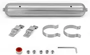 1.5 Gallon Aluminum Seamless Air Tank Surface Polished with five 1/4 Inch NPT Ports