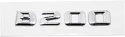 SCPCKZETZN 3D Car Tail Box Number Stickers Fit for Mercedes Fit for Benz B Class B35 B45 B63 B180 B200 B220 B250 B260 B300 Rear Trunk Emblems Bagde(B200-Silver)