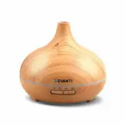 Devanti 300ml 4 in 1 Aroma Diffuser - Light Wood