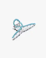 Blue Western Studded Hair Claw Clip
