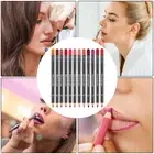 12 Pcs/Set Waterproof Lip Liner Lipstick Long-Lasting -Matte Lipliner Pencil Pen