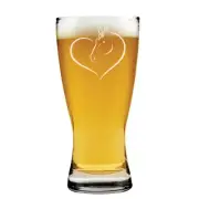 Beer Glass Pilsner Stein Mug Heart Horse