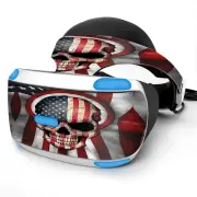 Skin Wrap for Sony Playstation PSVR Headset America Skull Military USA Murica