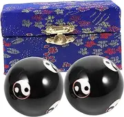 2Pcs Metal Massage Balls for Hand Therapy Durable Hand Playing Balls and Exercise for Meditation and Fitness Compact Design for Easy Storage
