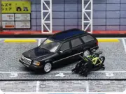 Mortal 1/64 Scale Mercedes-Benz E-Class S124 Wagon Black Diecast Car