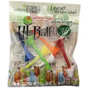 JEF World Of Golf 3 1/4" Hi-Ball Tees - Mixed - Mix