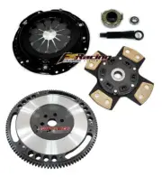 FX XTREME 4 PUCK STAGE 3 CLUTCH KIT+FLYWHEEL FOR 90-91 HONDA CIVIC CRX 1.5L SOHC (for: Honda)