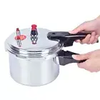 3L 18cm Aluminum Alloy Pressure Cooker Rice Beans Meat Soup Steaming CookiZ1`hg