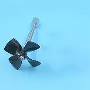 Pexorin 895 Motor Drive Shaft Integration Stainless Steel 80mm 4-Blade Propeller Circular Axis Left Right 5mm Drive Shaft Integration Remote Control Boat Propeller(20cm CW)