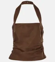 [SIR] SIR Jerry Halter Bodice linen top AU 6 brown