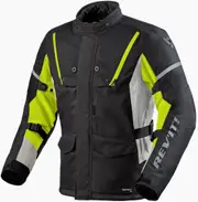 Revit Horizon 3 H2O Motorcycle Textile Jacket, black-yellow, Size M for Men Black Yellow