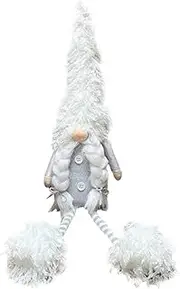 Thanksgiving Decorations Gnomes | Christmas Faceless Winter Snowflake Plush with Long Legs | Swedish Tomte Nisse Scandinavian Dwarf Doll Thanksgiving Table