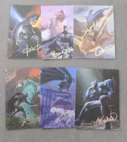 1995 Batman Master Series SPECTRA-ETCH FOIL FANTASY INSERT 6 CARD SET Skybox DC