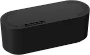 D-Line Cable Tidy Box | Hide and Conceal Extension Blocks and Electrical Cables | Fully Safety Tested Cable Management Solution, Made from Robust Electrically-Safe ABS Material | Small, Black