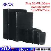 3pcs Electric Enclosure Case Plastic Junction Box IP67 Waterproof Weatherproof