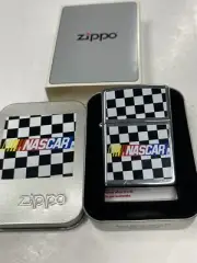 ZIPPO 2002 NASCAR CHECKERED FLAG LIGHTER SEALED IN BOX c232