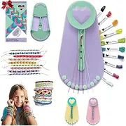 Choose Friendship, My Friendship Bracelet Maker® (New and Improved), an American Original | 20 Pre-Cut Threads - Up to 8 Bracelets | Craft Kit, Kids Jewelry-Making Kit, Gifts for Girls (Lime Rickey)