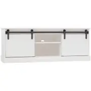 Hamptons 2 Shelf 2 Door Entertainment Unit White