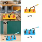 10Pcs Single Pole Double Throw Switch Physics Equipment for Gifts Children