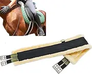 Vibhgtf Western Saddle Belt - English Elastic Stainless Steel Strap - Western Belt for | Horse Fleece Strap, Breathable Horse Strap, Western Saddle Accessory