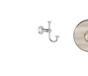 Newport Brass Jacobean Double Robe Hook - 34-13/15S