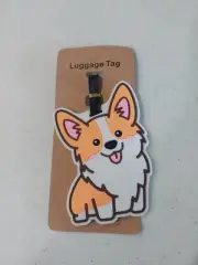 NEW Pembroke Welsh Corgi Dog Mom Travel Luggage Tag Sable Red Tan Doggy Puppy