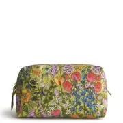 Vera Bradley Premium Cotton Large Cosmetic Meadow Bouquet
