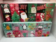 12 Days of Socks 2 Pack Christmas Socks Ladies' Shoe Size 4-10 NIB Majesty