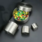Titanium Pill Holder Case Container Jewelry Organizer Waterproof Tea Storage Box