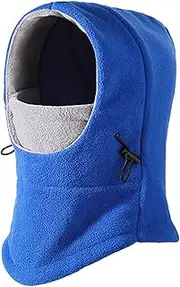[NATOSU] Kids Winter Hat Balaclava Ski Mask Windproof Warm Adjustable Fleece Lining Hat for Boys Girls Outdoor Sports Cycling Skiing Cycling, Blue, L