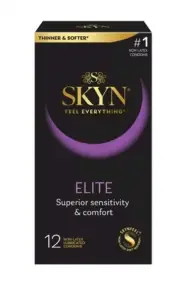 SKYN Feel Everything Elite Thinner & Softer Non-Latex Condoms 12 Count Exp 03/29