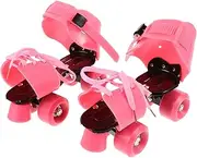 Generic 's Four Wheel Skating Ice Skates Skates Womens Ice Skates Roller Skate Shoes for Roller Skates for Boys Kidsroller Skates Womens Inline Skates Iron Pink