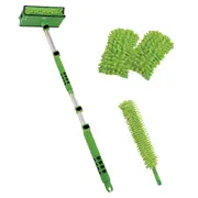 Blade Maid Deluxe Ceiling Fan Cleaner - Cleaning Tool With 182cm Telescoping Handle and Flexible Dusting Brush - Cleans Vents, Fans, Blinds, Vents, Lighting Fixtures and More