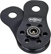 Winch Snatch Block 22000lbs/10T Max Load, Heavy Duty Rope Pulley&Recovery Vehicle Easily,Winch Accessories,Universal Snatch Block for winches.Black Textured Coating.