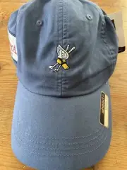 New NWT Blue Winged Foot Golf Club LaMarca Prosecco Ahead Mid Fit Adjustable Hat