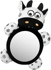 Kisangel Car Mirror Cartoon Shape Backseat Safety Mirror for High Definition Reflective Surface Easy Installation Adorable for Rearview Observation