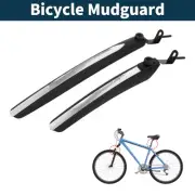 Road Bike MTB Bicycle Mudguard Front 10.63" Rear 13.78" Durable Black 1 Set