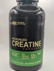 Optimum Nutrition Micronized Creatine Capsules 2500mg Extra Large 300 Caps Pack