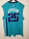 ADIDAS NBA CHARLOTTE HORNETS AL JEFFERSON JERSEY TEAL SIZE MEN'S L