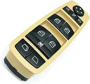 WGQGQ Electric Power Window Side Glass Control Switch Button, Fit For,Benz,W164 W251M.B ML350 W251 X164 GL450 2006-2012 2518300390 Window Toggle Switch(Cream-colored)