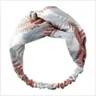 Women Chiffon Floral Print Headband Fashion Bohemian Elastic Cross Hair Bands AU