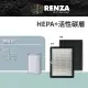 【RENZA】適用3M FA-U120 FA-U150 淨呼吸空氣清淨機(2合1HEPA+活性碳濾網 濾芯)